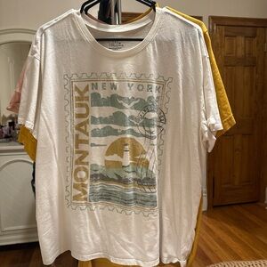 Time and Tru White Graphic Tee